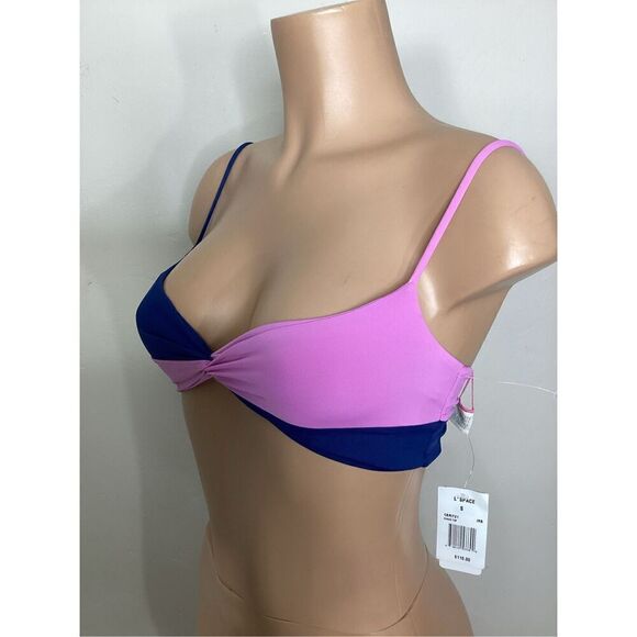 New. L*SPACE iris blue and pink bikini top. XS. Retails $110 - Picture 8 of 16